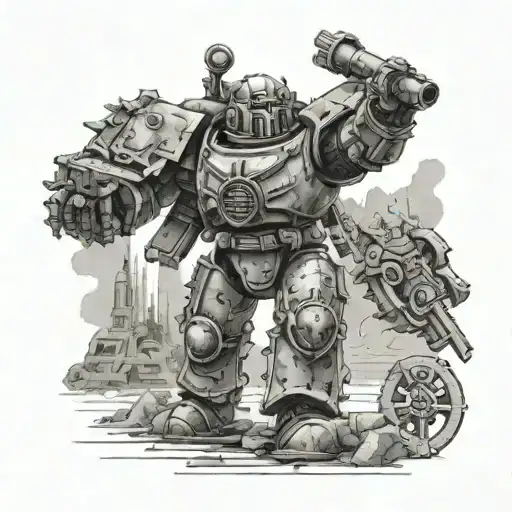 Warhammer 40k universe tattoo design idea