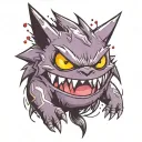 pokemon gengar tattoo design idea