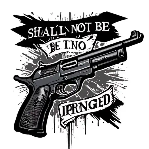 shall not be infringed tattoo design idea