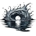 Water Ripple tattoo design idea