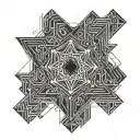 Computer chip morphing tattoo design idea