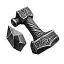 mjolnir hammer tattoo design idea