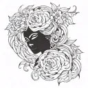 Seductress with a mysterious aura and captivating charm tattoo design idea