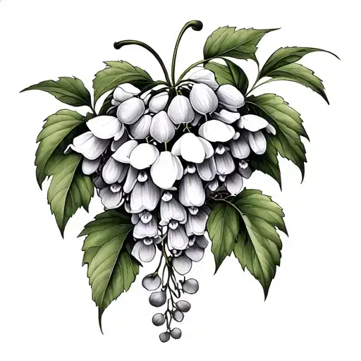 Wisteria tattoo design idea