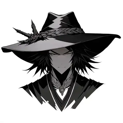 kisuke urahara hat tattoo design idea