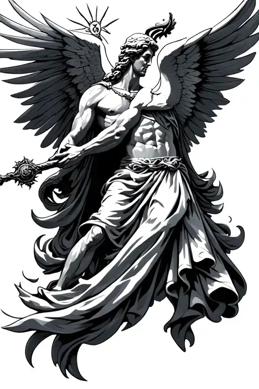 saint Michael tattoo design idea