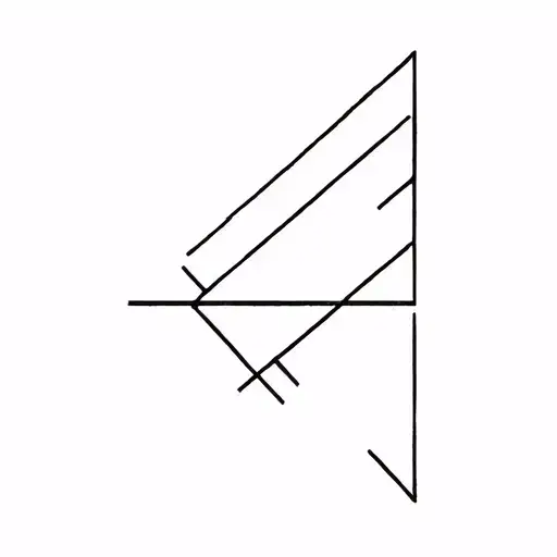 Brutalist tattoo design idea