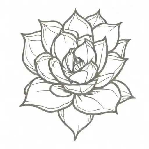 succulents tattoo design idea