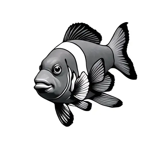 Clown Fish tattoo design idea