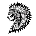 Aztec warrior tattoo design idea