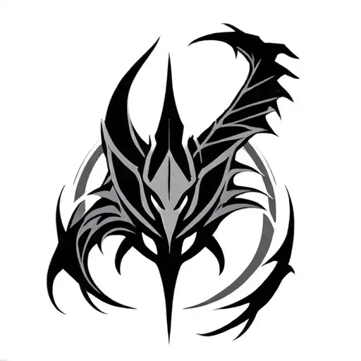 kali linux logo tattoo design idea