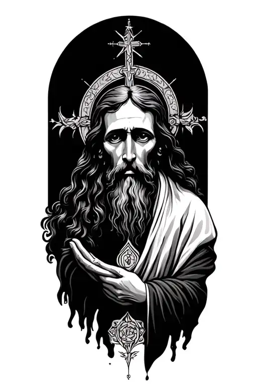 Religious tattoo design idea