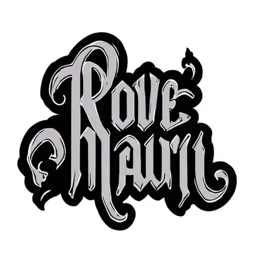 "Rove-Mauri" Two Word Ambigram Generator tattoo design idea