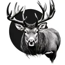 Scottish Stag tattoo design idea