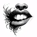 Throat tattoo design idea