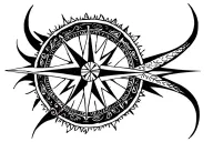 North Star compass tattoo design idea