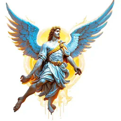 St Michael the Archangel tattoo design idea