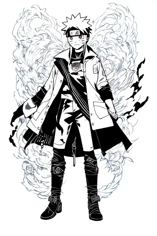 Naruto Tokyo ghoul one piece solo leveling bleach  tattoo design idea