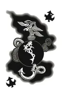 usmc enlisted ega tattoo design idea