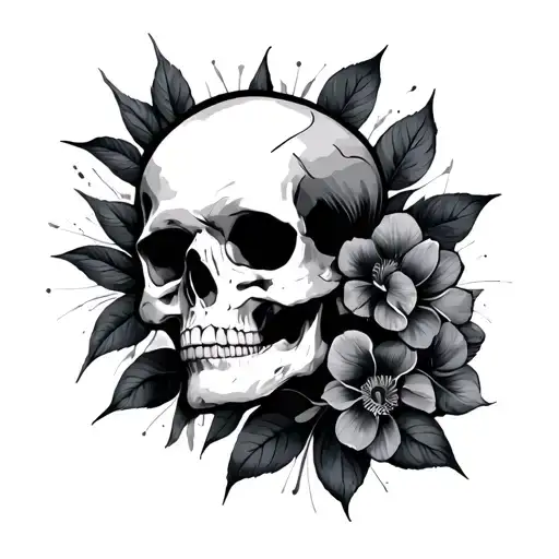 Negative tattoo design idea