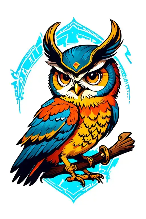 Clockwork Sly Cooper Owl tattoo design idea