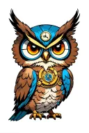 Clockwork Sly Cooper Owl tattoo design idea