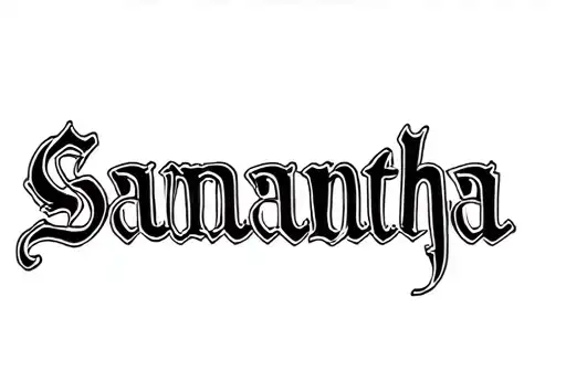 "Samantha
xvii_iii_mmxxiv" tattoo design idea