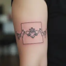 a claddagh tattoo design idea