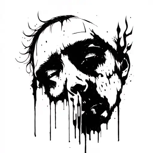 Depressed, deep, dark vibe tattoo tattoo design idea