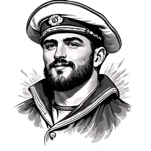 seaman, sailor, man tattoo design idea
