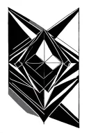 diamond geometric sexy tattoo design idea