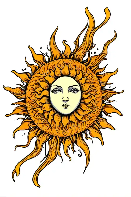 sun tattoo design tattoo design idea