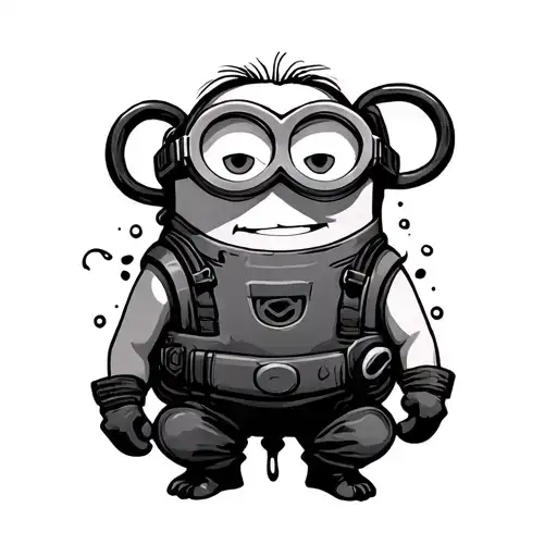 Minion divers tattoo design idea