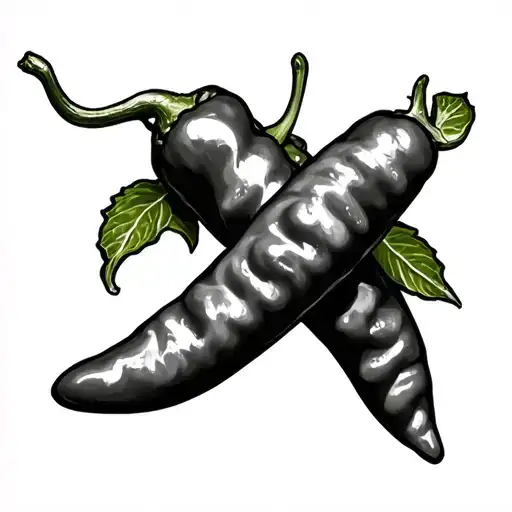 Chile pepper tattoo design idea