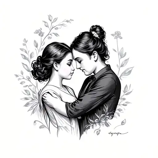 Mother Son tattoo design idea