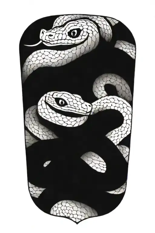 blackout small snake blackout sleeve tattoo design idea
