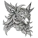 Amaterasu tattoo design idea