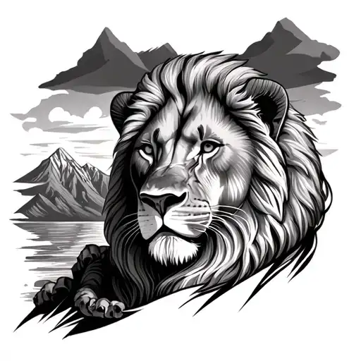 That sounds like a beautiful tattoo! I imagine we'll be combining the mountain shapes of Lion's Head and Table Mountain into a str tattoo design idea
