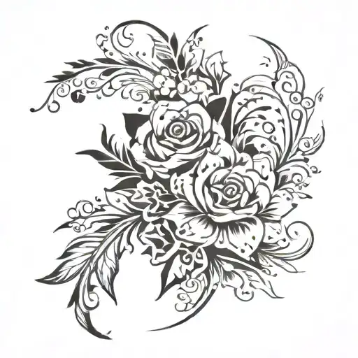 I am a male. I want to get my first tattoo dedicated to my fiancée. I want to have a stylish borders maybe inspired from tattoo design idea