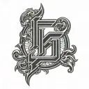 foo fighters logo tattoo design idea