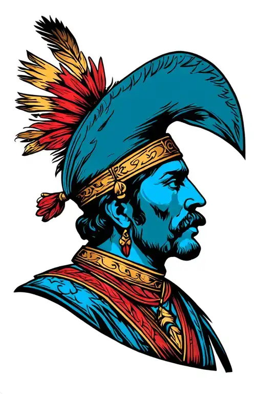 Conquistador tattoo design idea