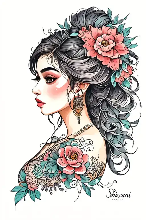 Shivani tattoo design idea