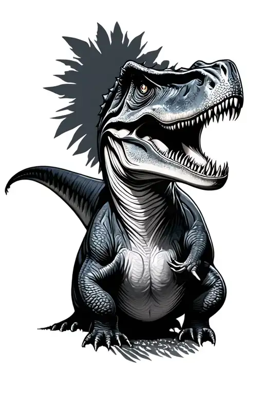 dinosaur tattoo design idea