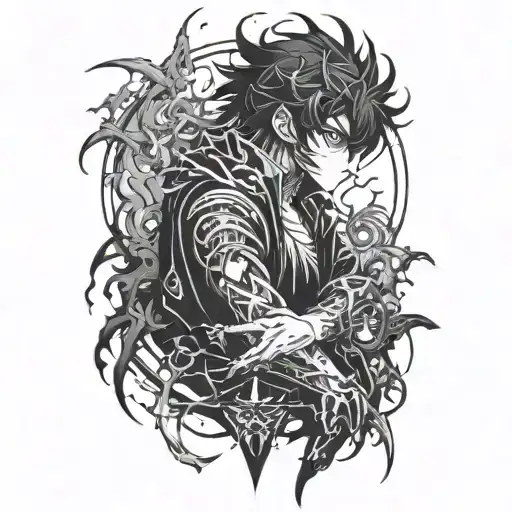 anime Solo Leveling tattoo design idea