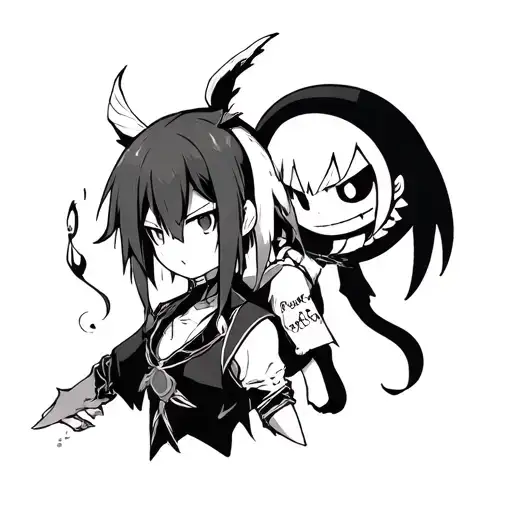 fairy tail and soul eater anime tattoo design idea