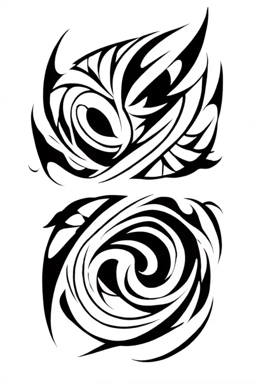 Neo tribal design inspired by the word 'feral' tattoo design idea
