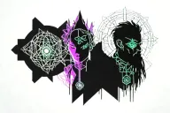 pair of male and femalel gods symbolizing death and rebirth tattoo design idea