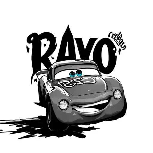 Rayo McQueen Small for forearm tattoo design idea