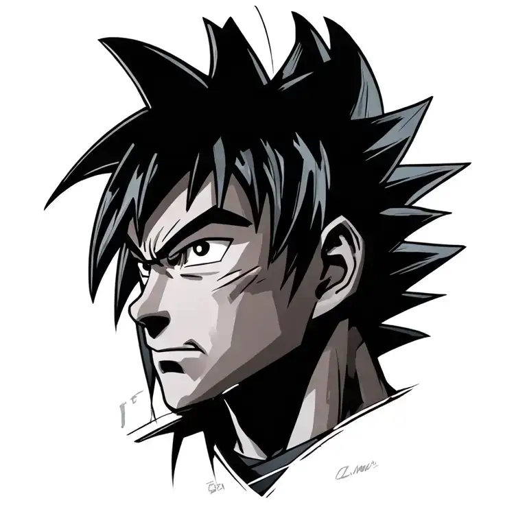 Goku Black tattoo design idea