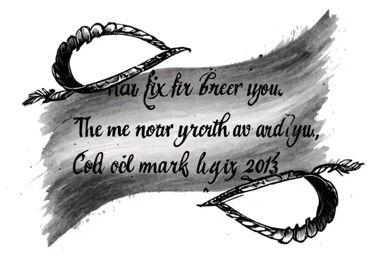 small lyric tattoo with lyrics from the song fix you by Coldplay in honor for my brother mark who died in 2013 tattoo design idea